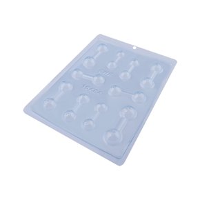 Forma de Acetato Aplique Halteres Cód.10484 BWB