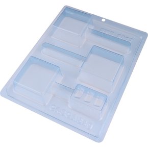 Forma Acetato Silicone Pão de Mel Quadrado M Cód.9817 BWB