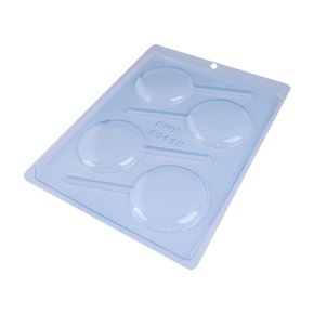 Forma de Acetato Pirulito Redondo Liso 68mm Cód.10118 BWB