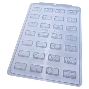 Forma Acetato Bombom SP Dominó Cód.3648 BWB