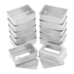 Forma Retangular 6,5x4,5x2,5 Fundo Falso 12un 1757 Caparroz