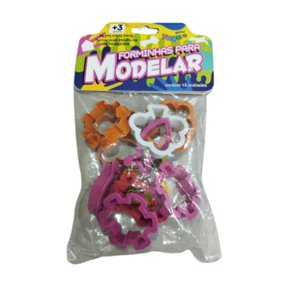 Forminha De Modelar com 10 Unidades Mini Toys
