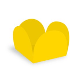 Forminha Doces Peq Amarelo C/ 50 Un Kaixo
