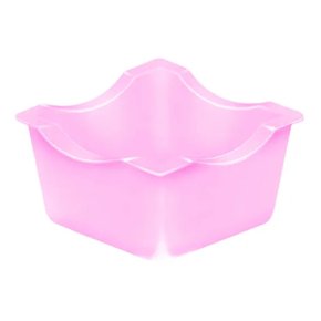 Forminha Doces Plastica Rosa Fluor Kaixote C/50un