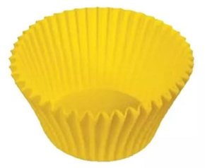 Forminha Forneavel Cup Cake Gde Amarela C/ 57un Ultrafest