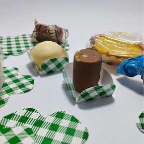 Forminha para Doces 30 Unidades Verde Xadrez Kaixote