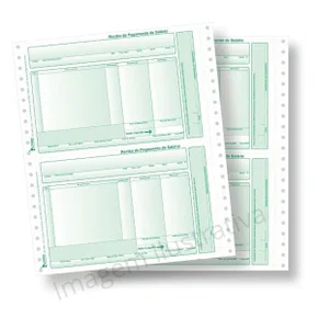 Formulário Recibo De Pagamento Salário com 250 Unidades Jandaia