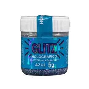 Gliter Comestível Azul Holográfico 5g Glitz
