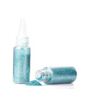 Glitter Azul Bebê 20g Silver Plastic