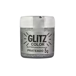 Glitter Comestível Prateado 5g Glitz