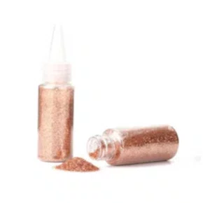 Glitter Rose Gold 20g Silver Plastic
