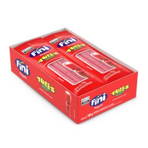 Goma Tubes Acido Morango Azedinho Fini C/ 12 Un