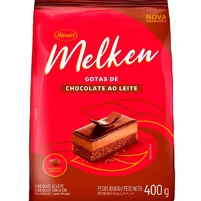 Gotas De Chocolate Ao Leite 400G Melken Harald