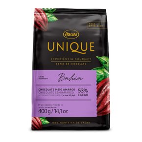 Gotas De Chocolate Ao Leite 53% 400G Unique Bahia Harald