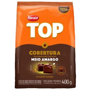 Gotas De Chocolate Meio Amargo 400G Top Harald