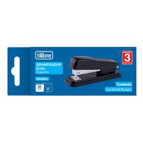 Grampeador de Mesa Metálico 25fls Preto G104 Tilibra