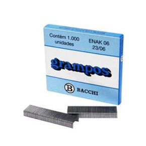 Grampo 23/06 Bacchi Caixa com 1000 Unidades