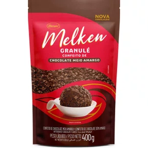 Granulé Chocolate Meio Amargo Granulado 400g Melken Harald