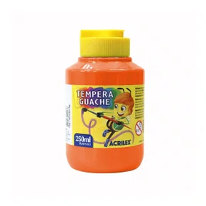 Guache Laranja 250ml Acrilex