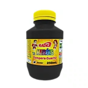 Guache Preto 250ml Radex