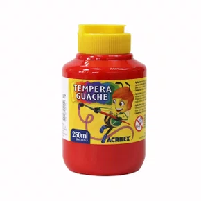 Guache Vermelho 250ml Acrilex