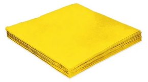Guardanapo Amarelo 19,5x22,5cm Campfestas C/ 50 Um