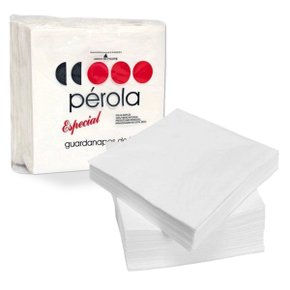 Guardanapo Branco 18x20cm Pérola (Pacote com 100 unidades)