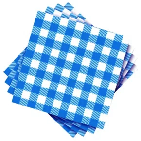 Guardanapo de Papel Xadrez Azul 25 un Kaixote
