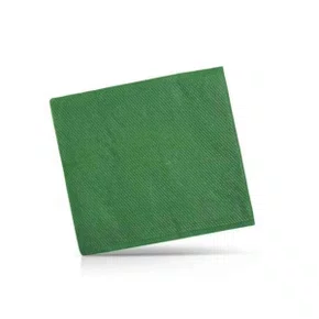 Guardanapo Verde Liso 32x32cm Folha Dupla Silver Plastic c/ 20 Unidades