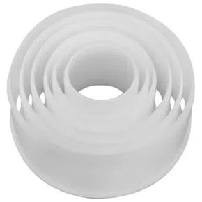 Jogo Cortador Redondo Plástico 6 Peças C/ 6un Massari – Ref. 106