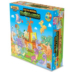 Jogo da Memória 48 Peças Dinossauros GGB