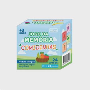 Jogo da Memória Pedagógico 24 Peças Comidinhas Tilibra