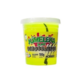 Kimeleka Slime 180g Amarelo Dinossauros Acrilex