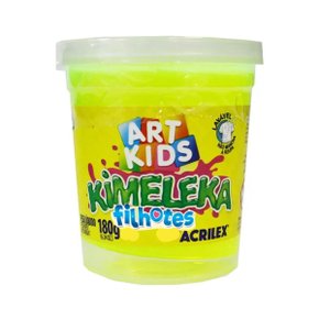 Kimeleka Slime 180g Amarelo Filhotes Acrilex