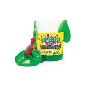 Kimeleka Slime 180g Verde Dinossauros Acrilex