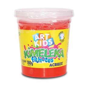Kimeleka Slime 180g Vermelho Filhotes Acrilex