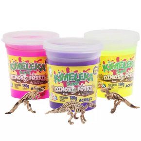 Kimeleka Slime Sortido Dinos Fóssil 180g Acrilex