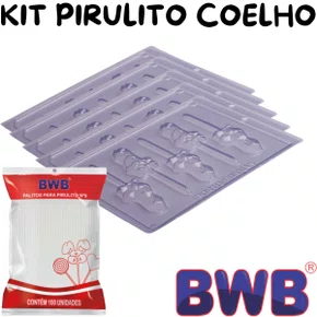 Kit Acetato Pirulito Coelho Dentão