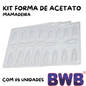 Kit de Formas Acetato Mamadeira Cód.1356 com 05 Unidades BWB