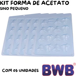 Kit de Formas Acetato Sino Pequeno Cód.163 com 05 Unidades BWB