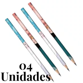 Kit de Lápis Grafite 04 Unidade Sortido Frozen Tris