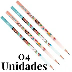 Kit de Lápis Grafite 04 Unidade Sortido Moana Tris