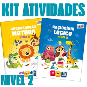 Kit Educativo Coordenação + Raciocínio Nível 2 (+3 Anos) Tilibra