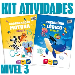 Kit Educativo Coordenação + Raciocínio Nível 3 (+3 Anos) Tilibra