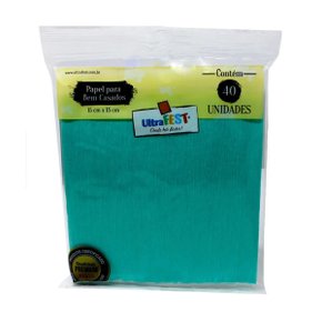 Kit Embalagem Bem Casado Azul Tiffany com 40 Unidades