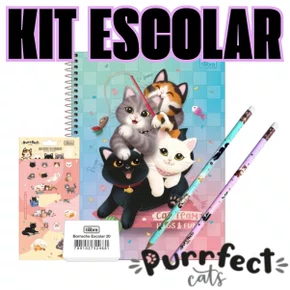 Kit Escolar Purrfect Cat Tilibra