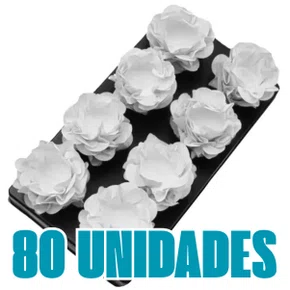Kit Forminha para Doces Style Branca C/ 80 Unidades Ultrafest