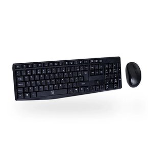 Kit Teclado e Mouse Universiário sem Fio USB Preto MaxPrint