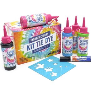 Kit Tie Dye 7 Pecas Acrilex