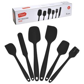 Kit Utensilios de Silicone 6 Peças Sortido Mori